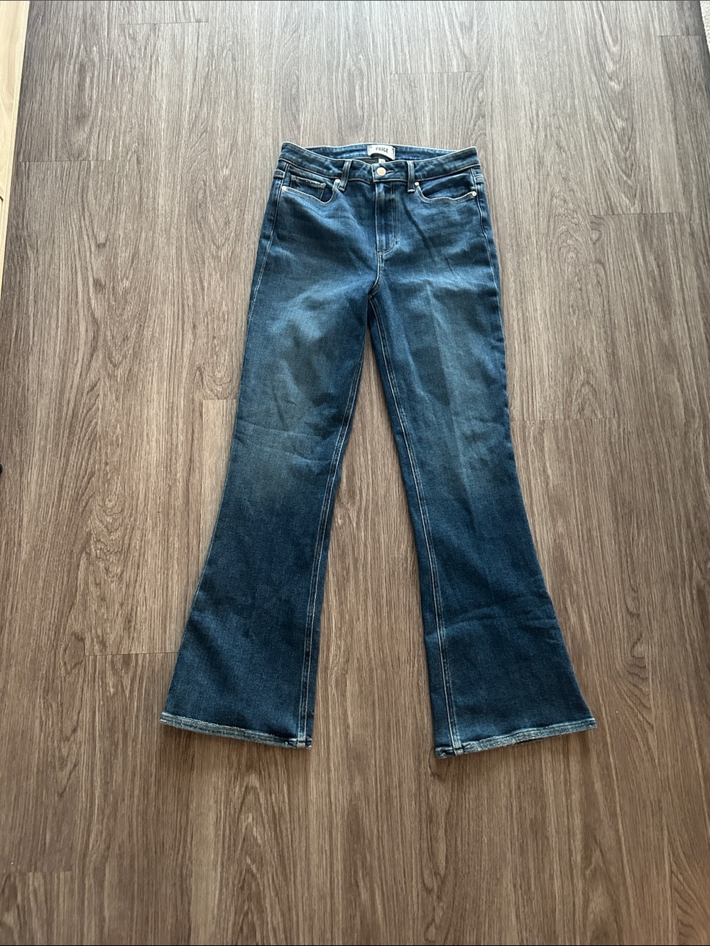 PAIGE Dark Blue Flare Jeans Laurel Canyon size 30